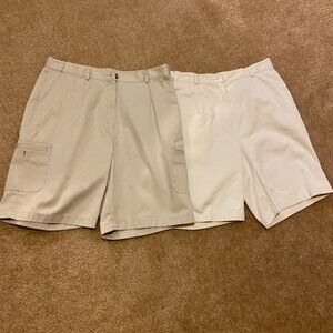 L.L. Bean Shorts 2 pair Size 14